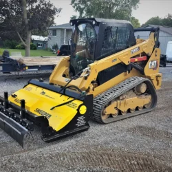 chargeur à chenilles balayeuse magnétique bluestreak equipment