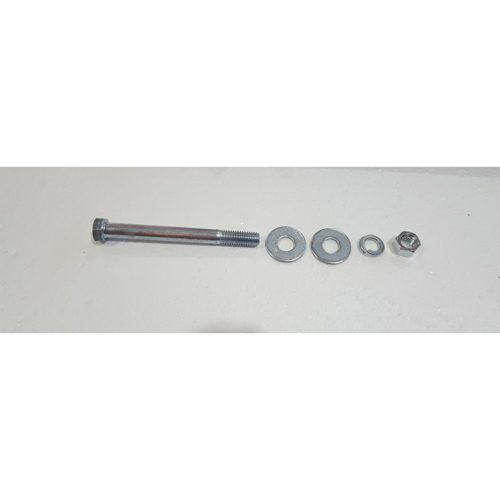Part #69 Mammoth steel tongue side brace front hex bolt 0.625 inch x 5 inch (1pc) with washers (2pcs) Lockwasher (1pcs) and hex nut (1pc)