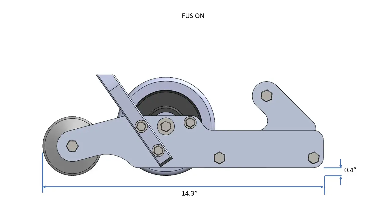 Fusion Dimensions Side View Close