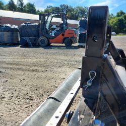 Adjustable Debris Digging Rakes for Skid Steer Magnetic Attachment