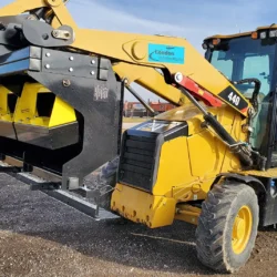 Barredora magnética montada en retroexcavadora