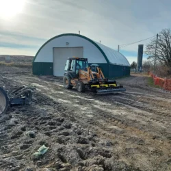 Retroexcavadora Sokoke barredora magnética con rastrillos para desechos