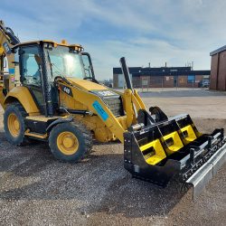 Cat 440 Backhoe with Sokoke Magnetic Sweeper