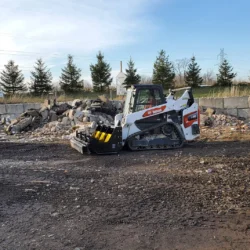 Barredora magnética para limpieza de obras para cargadoras de cadenas