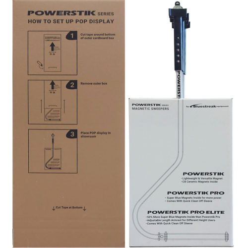  Powerstik Pro Elite 12 magnetic sweeper - POP case of 8