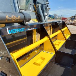 Meerkat magnetic sweeper for trackloaders