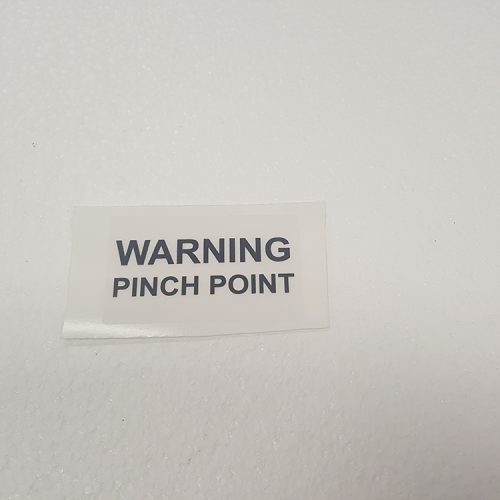 Part #17 Sokoke warning pinch point sticker (1pc)