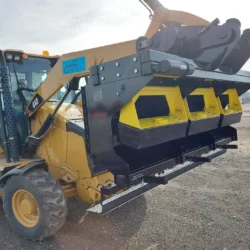 Conjunto magnético pivotante en barredora magnética para retroexcavadora Sokoke