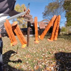 Powerstik Pro High Powered Handheld Magnet Broom Pic With Debris On It