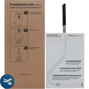 Powerstik Pro 12 magnetische Kehrmaschinen - POP Karton mit 8 Stück