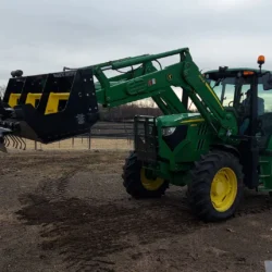 Barredora magnética autolimpiable para cargadoras de tractor