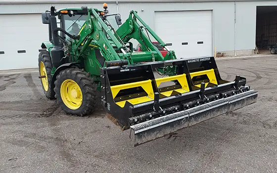 Heavy Duty Loader Magnetic Sweeper By Bluestreak Equipment