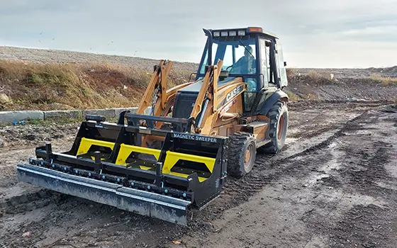 Sokoke Backhoe Loader Magnetic Sweeper for Farms