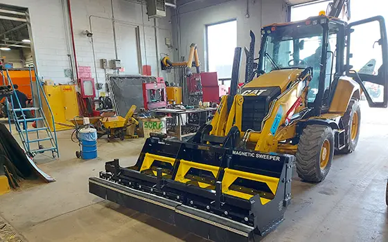 Sokoke Magnetic Sweeper In Maintenance Shop