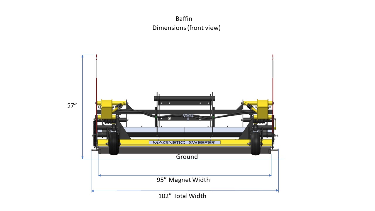 Baffin Dimensions Front View