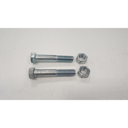 Part #38 Baffin caster wheel extension bolts 0.625" x 3.5" Long hex bolts (2pcs) and 0.625" hex nuts (2pcs)