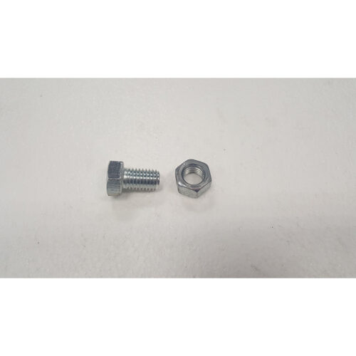 Part #44 Baffin hex bolts for pan pivot end 0.625" x 1" long hex bolt (1pc) and 0.625" hex nut (1pc)