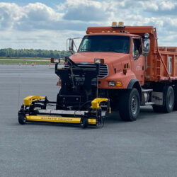 Sweeping Airfield With Baffin FOD Magnetic Sweeper