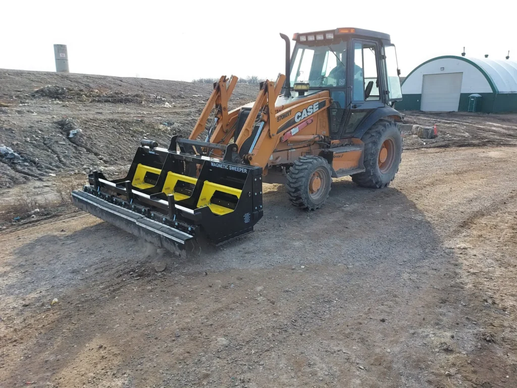 Road clearing Magnetic Sweeper