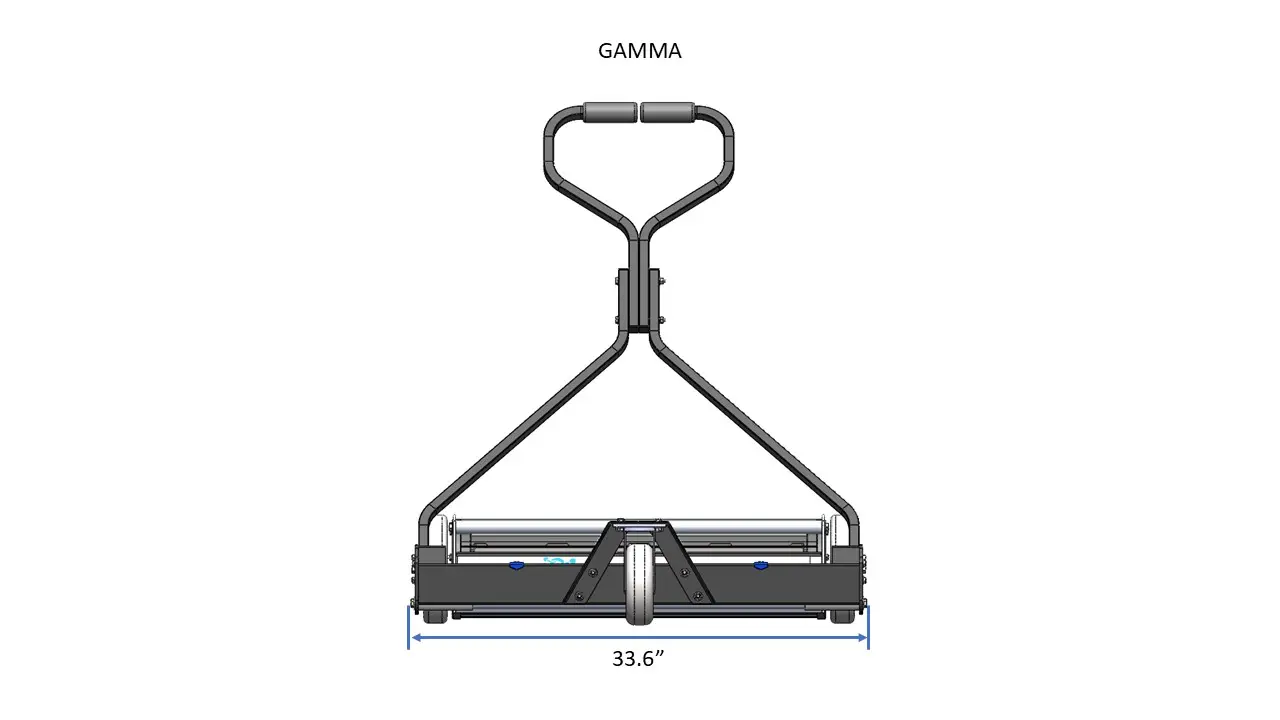 Gamma Dimensions Front View