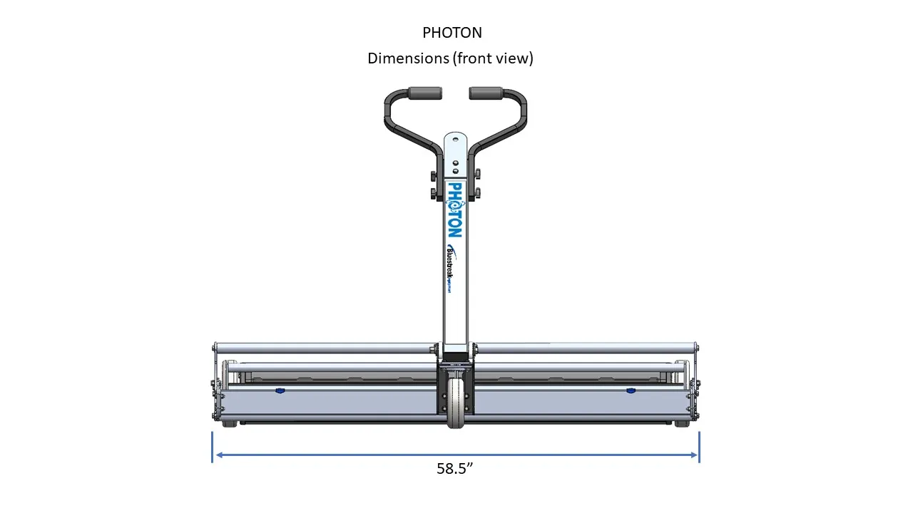 Photon Continuous Discharge Magnetic Sweeper Front View
