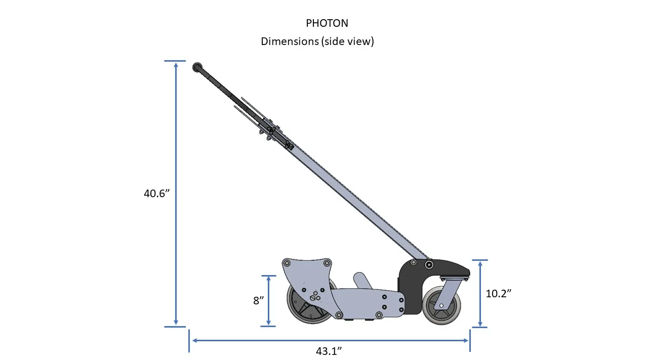 Photon Shot Blasting Ceramic Magnetic Sweeper Side View
