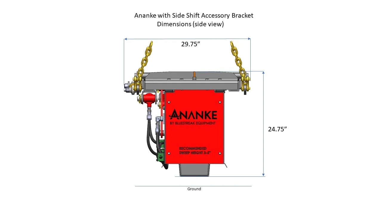 Ananke With Side Shift Bracket Dimensions Side View
