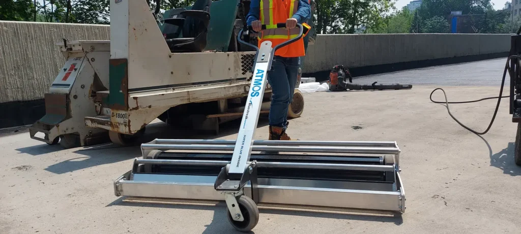 Atmos Towable Magnetic Sweeper for Shot Blasting