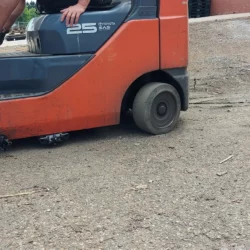 Forklift Magnet Mounted Sweeper