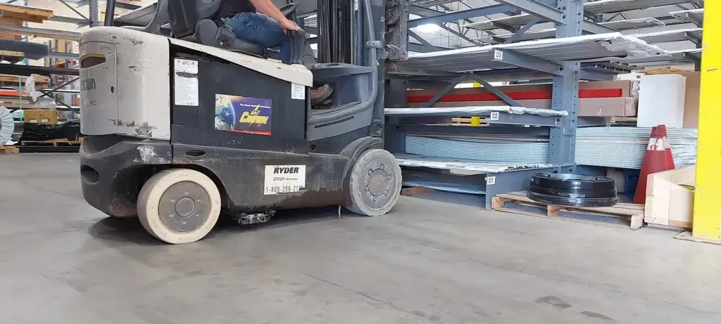 Forklift Magnetic Sweeper by Bluestreak Equipment