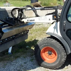 Bobcat Toolcat Front Mounted Magnetic Sweeper Swing Out Clean Off