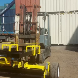 Container Terminal Cleanup Fork Mounted Magnetic Sweeper