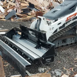 Debris Cleanup Magnet for Skid Steers