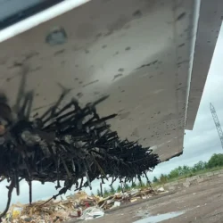 Front Mounted Magnetic Sweeper Debris Collection