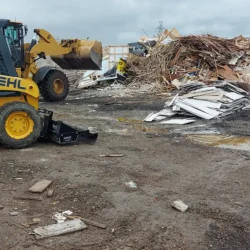 Jobsite Cleanup Magnet for Skid Steer