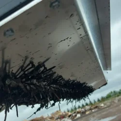 Lynx Mini Trackloader Magnetic Sweeper Attachment Debris Collection