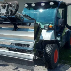 Magnetic Sweeper for Skid Steer Plate Equipment Swing Out Clean Off System