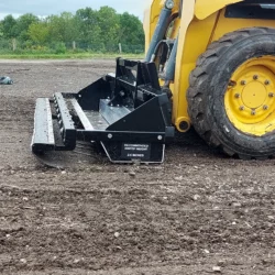 Skid Steer Magnet With SpringTooth Debris Digging Rake Attachment