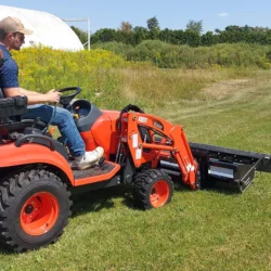 Sub Compact Tractor Magnetic Sweeper by Bluestreak Equipment