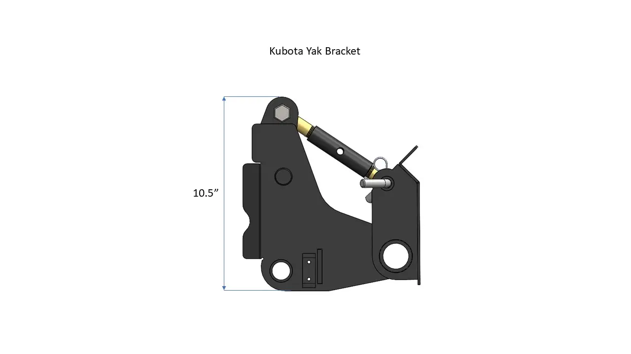 Kubota Yak Bracket Dimensions Side View