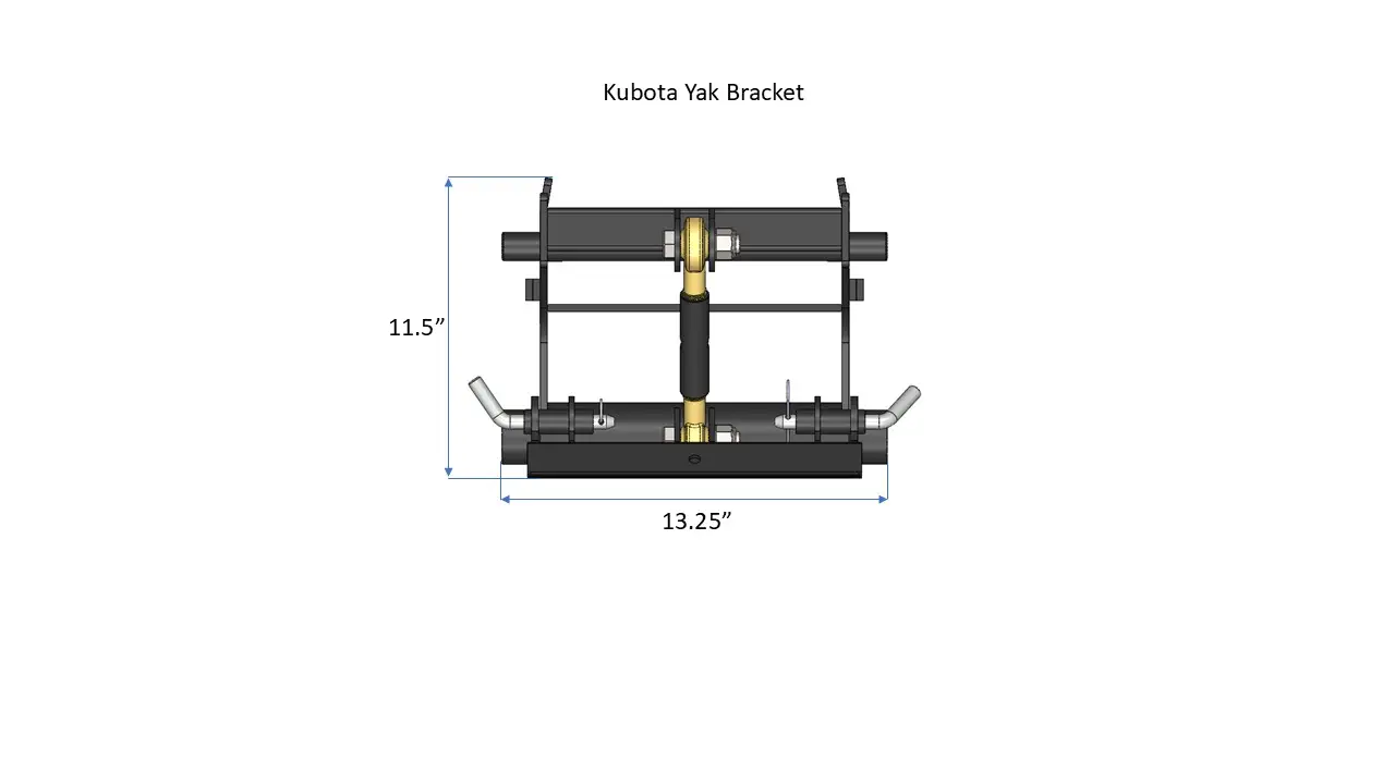 Kubota Yak Bracket Dimensions Top View