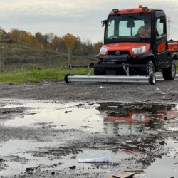 Nyx Magnetic Sweeper on Kubota UTV
