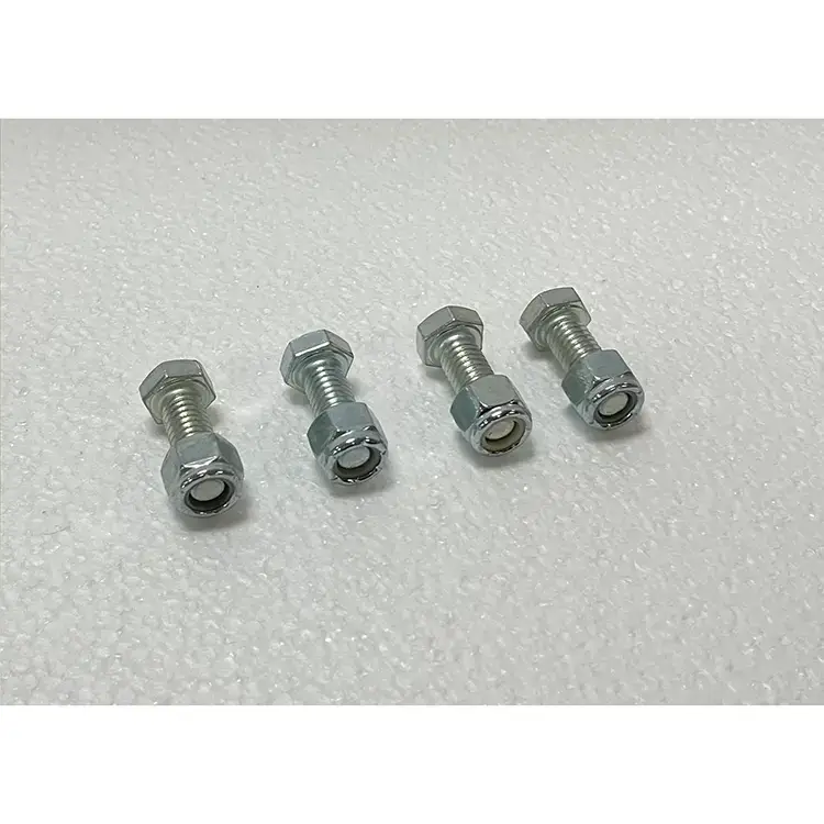 Part #6 BRKT D steel actuator assembly 0.375 x 1.000 inch bolt (4pcs) w/ nyloc nuts (4pcs)