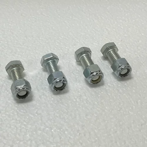 Part #6 BRKT E steel actuator assembly 0.375 x 1.000 inch bolt (4pcs) w/ nyloc nuts (4pcs)