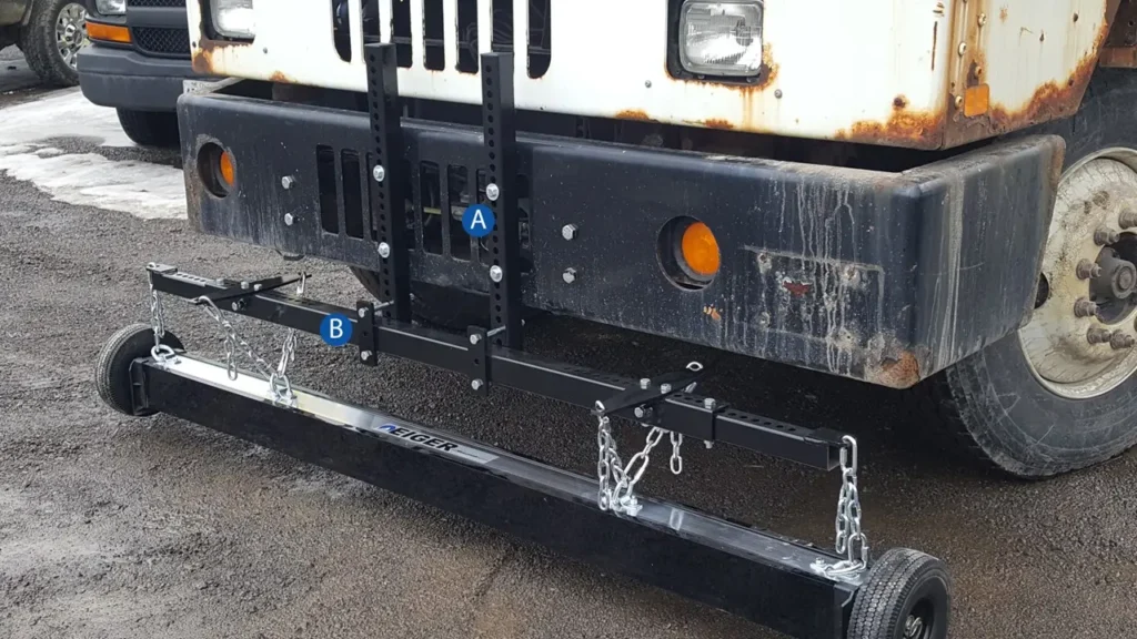Hanging Bracket B with Bumper Mounting Bracket on Shunt Truck