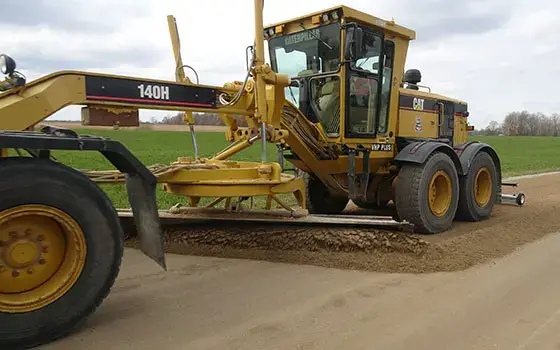 Erebus Heavy Duty Hanging Magnet on Motor Grader