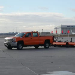 Magnetic Sweeper for Airport FOD Control by Bluestreak Equipment
