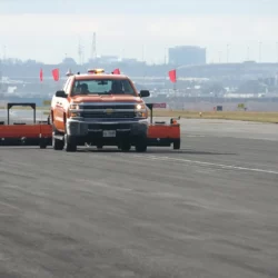 Runway FOD Sweeping Magnet Trailer By Bluestreak Equipment