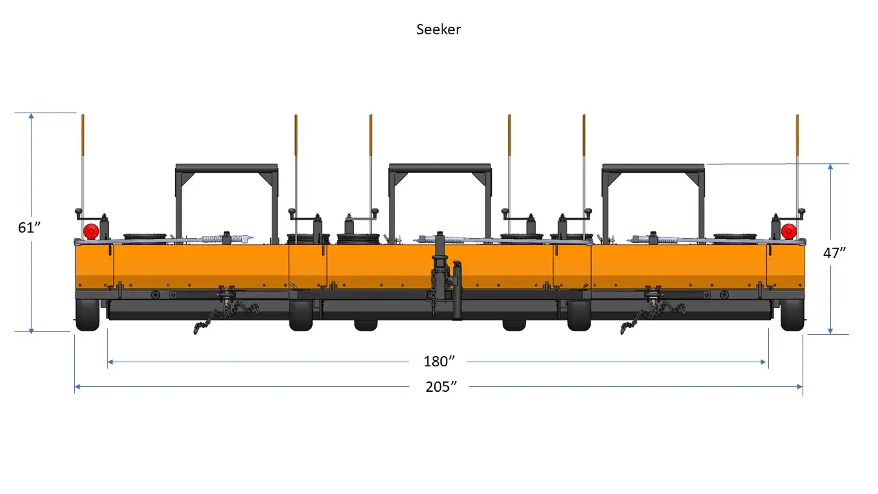 Seeker Airmag 180 Dimensions Front View