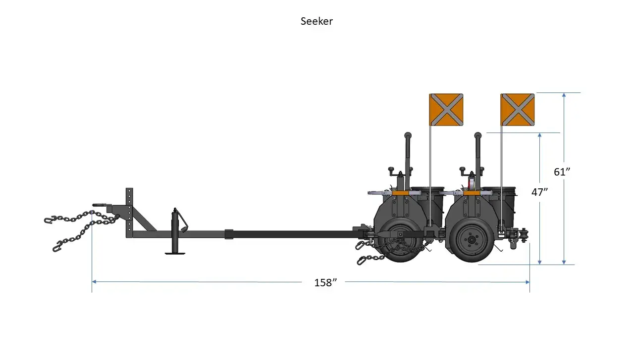 Seeker Airmag 180 Dimensions Side View